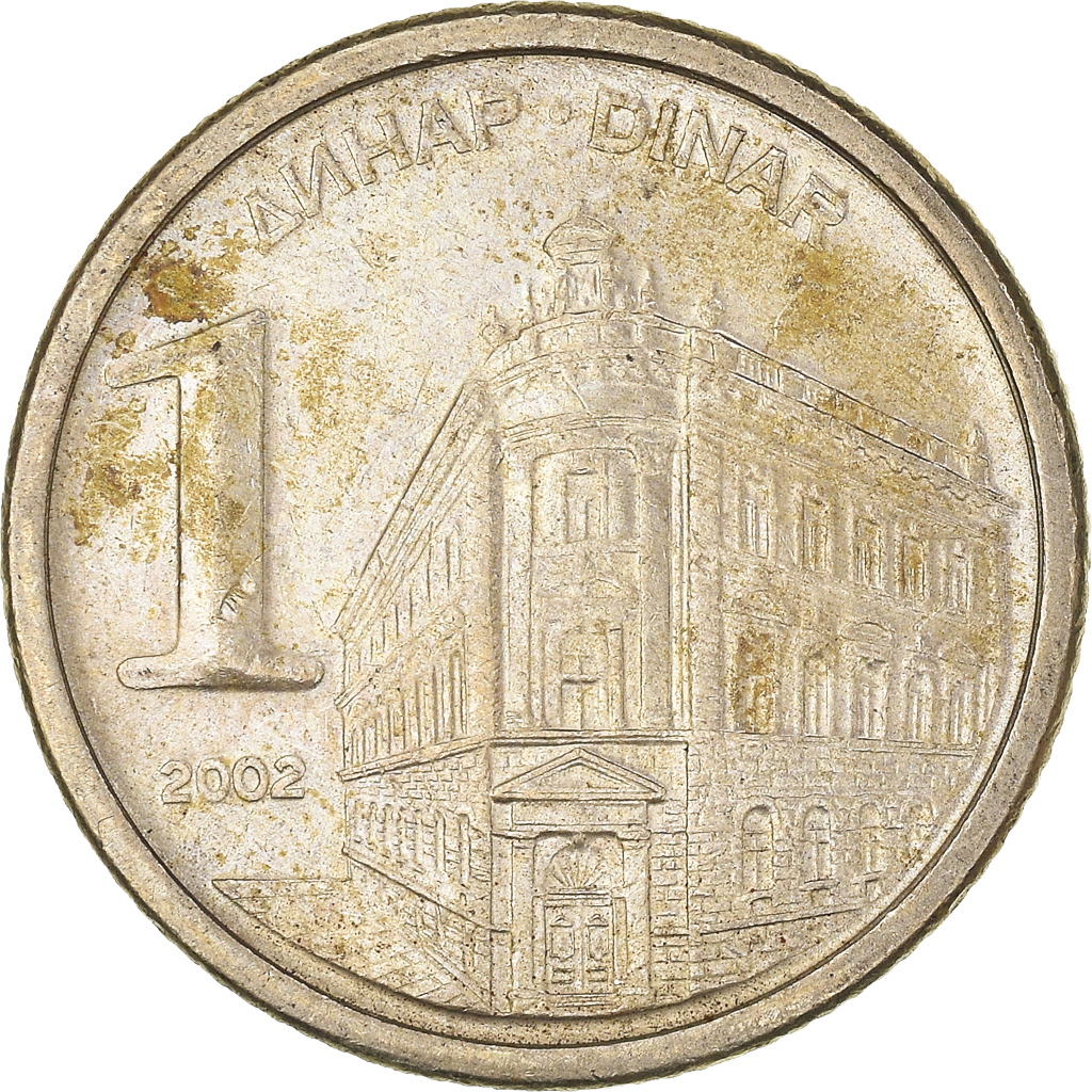 Moneda, Yugoslavia, Dinar, 2002