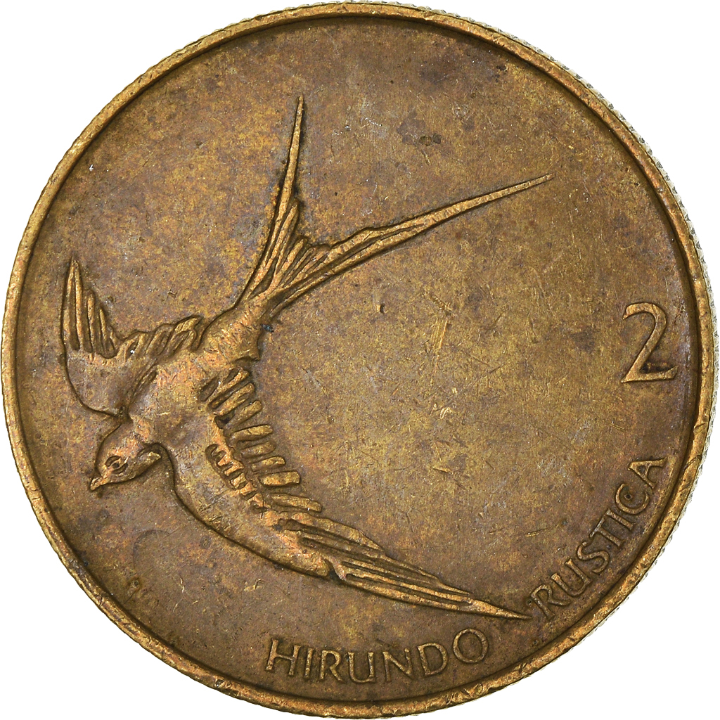 Moneda, Eslovenia, 2 Tolarja, 1993