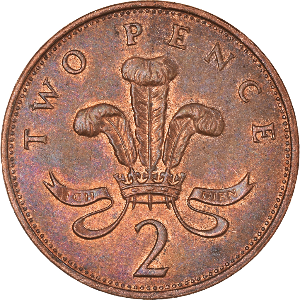 Moneda, Gran Bretaña, 2 Pence, 1993