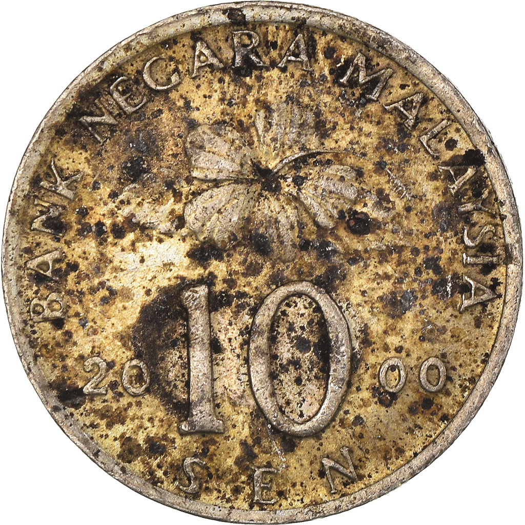 Moneda, Malasia, 10 Sen, 2000