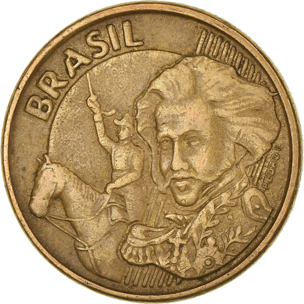 Moneda, Brasil, 10 Centavos, 2002