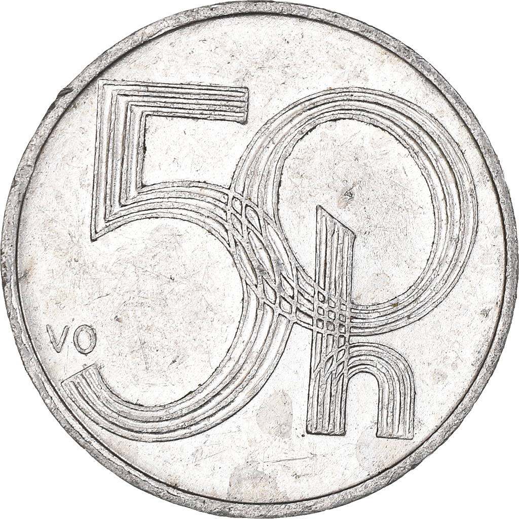 Coin, Czech Republic, 50 Haleru, 2002