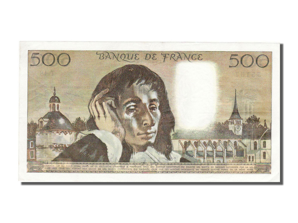 Banknote, France, 500 Francs, 500 F 1968-1993 ''Pascal'', 1974-12-05, UNC(63)