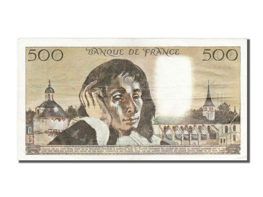 Banknote, France, 500 Francs, 500 F 1968-1993 ''Pascal'', 1975, 1975-11-06