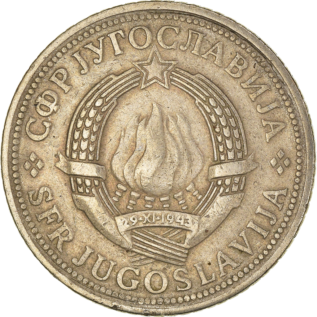 Moneda, Yugoslavia, 2 Dinara, 1977