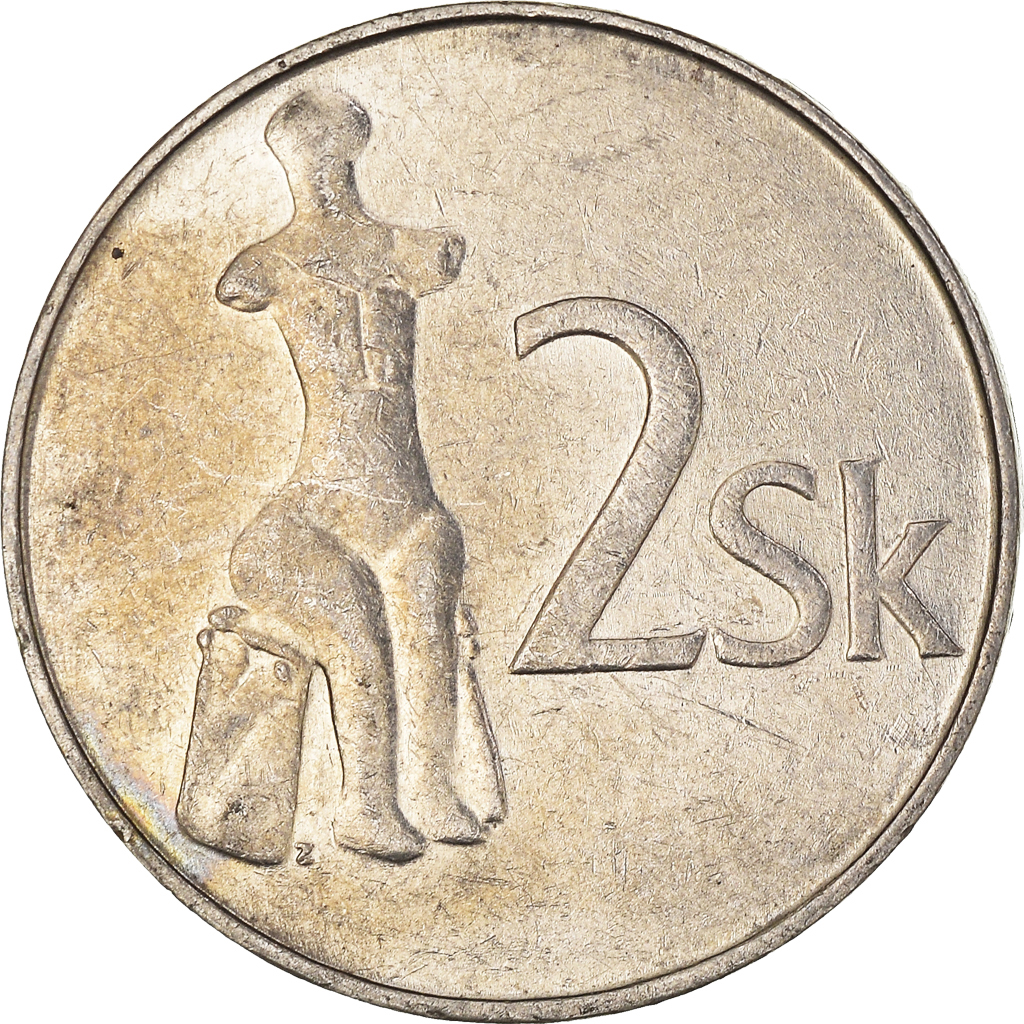 Moneda, Eslovaquia, 2 Koruna, 1994