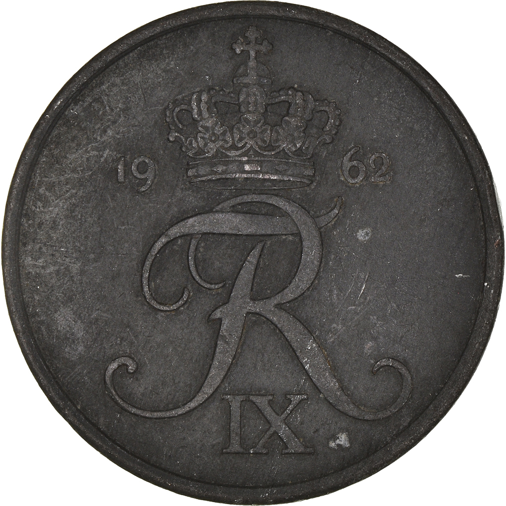 Moneda, Dinamarca, 5 Öre, 1962
