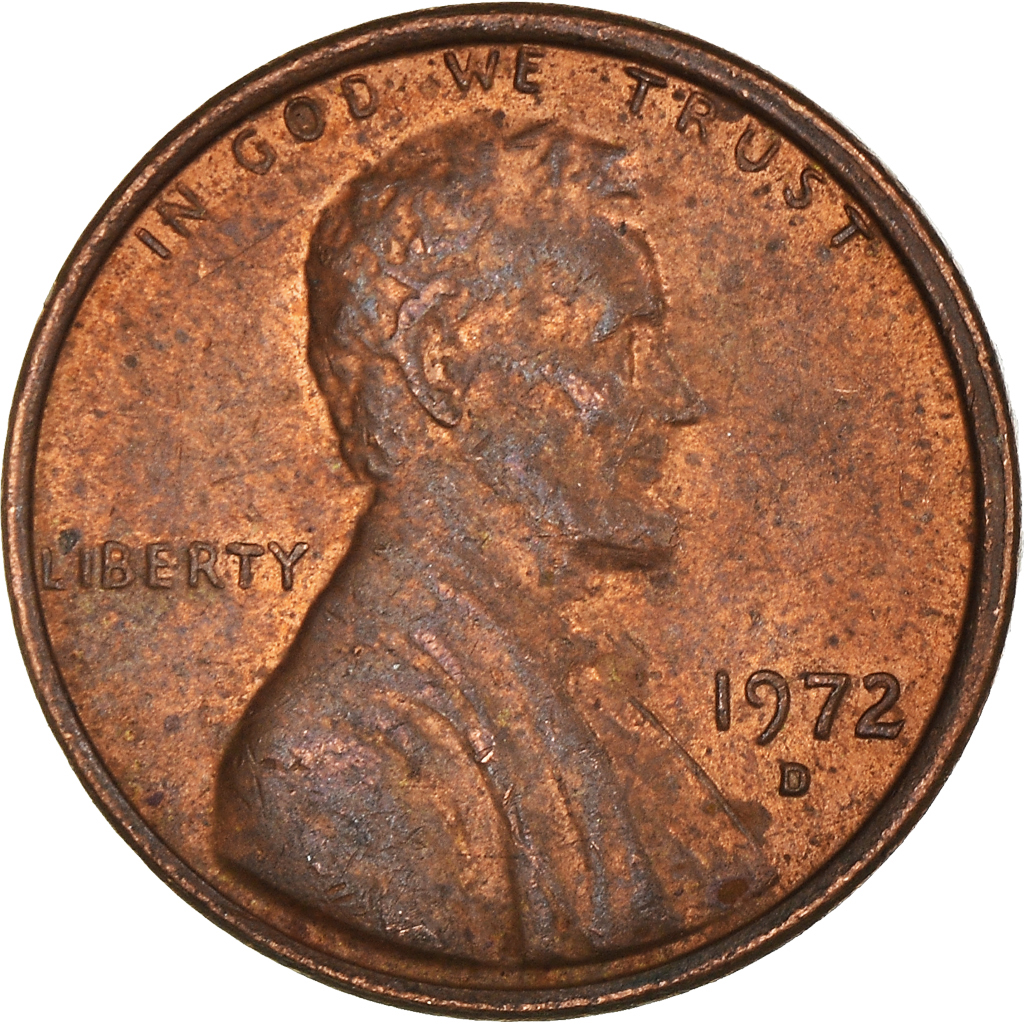 Moneda, Estados Unidos, Cent, 1972