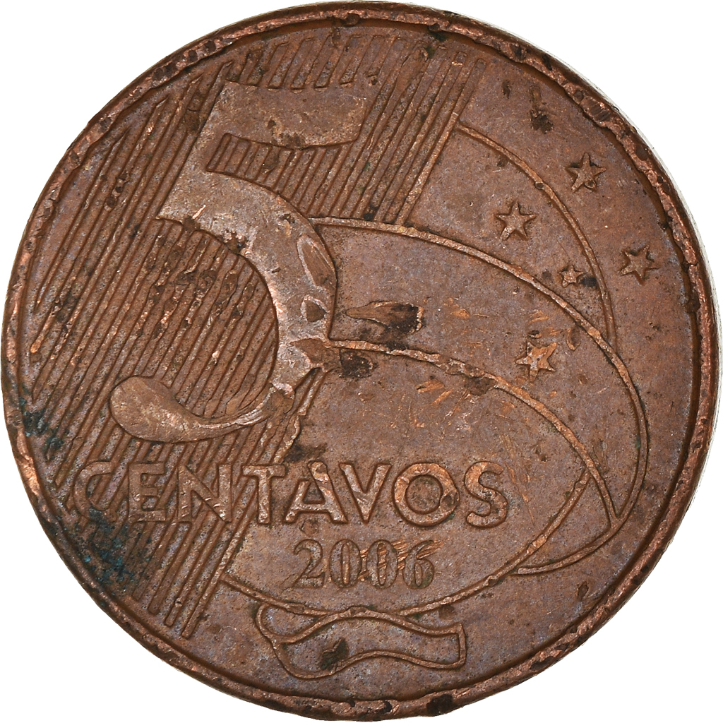 Moneda, Brasil, 5 Centavos, 2006
