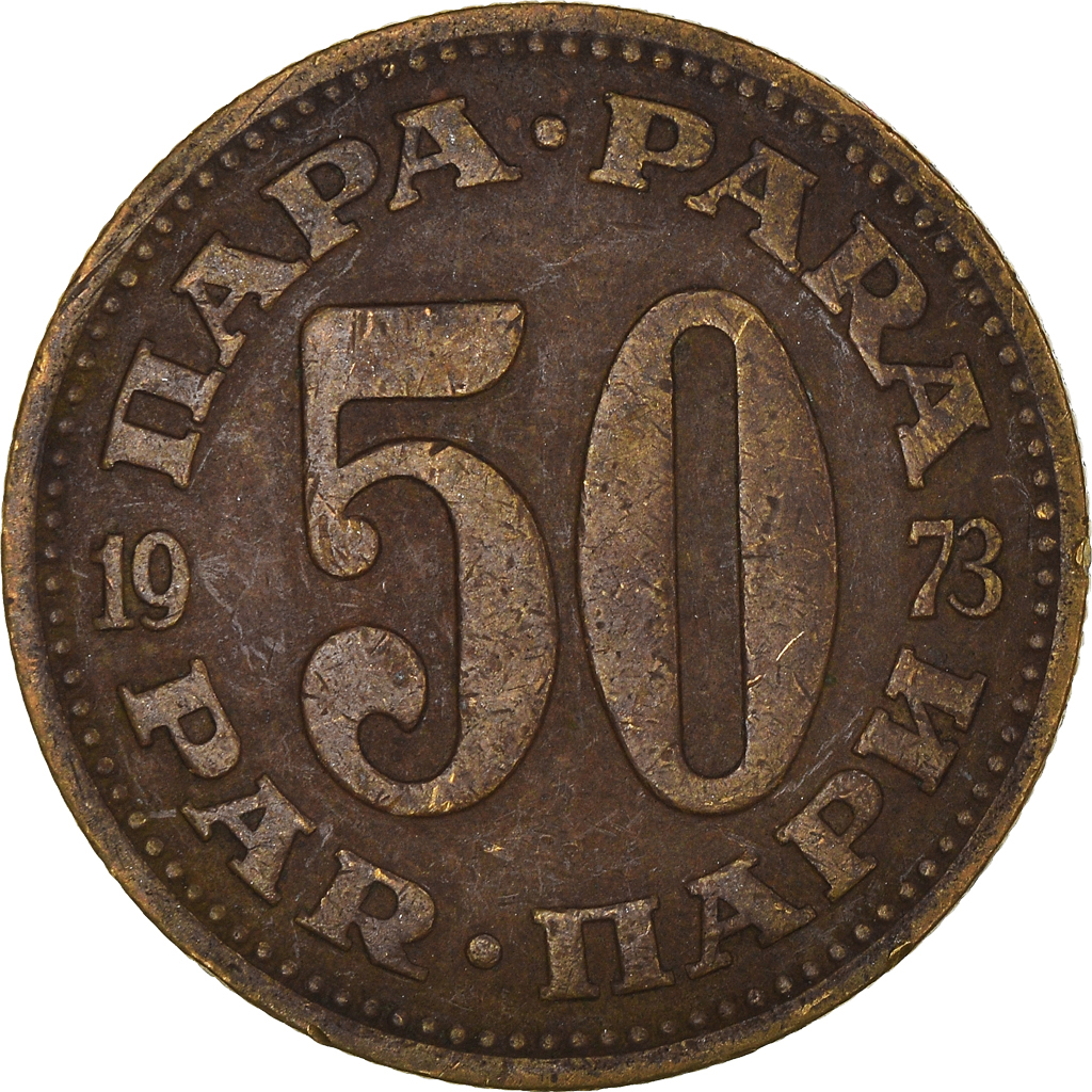 Moneda, Yugoslavia, 50 Para, 1973