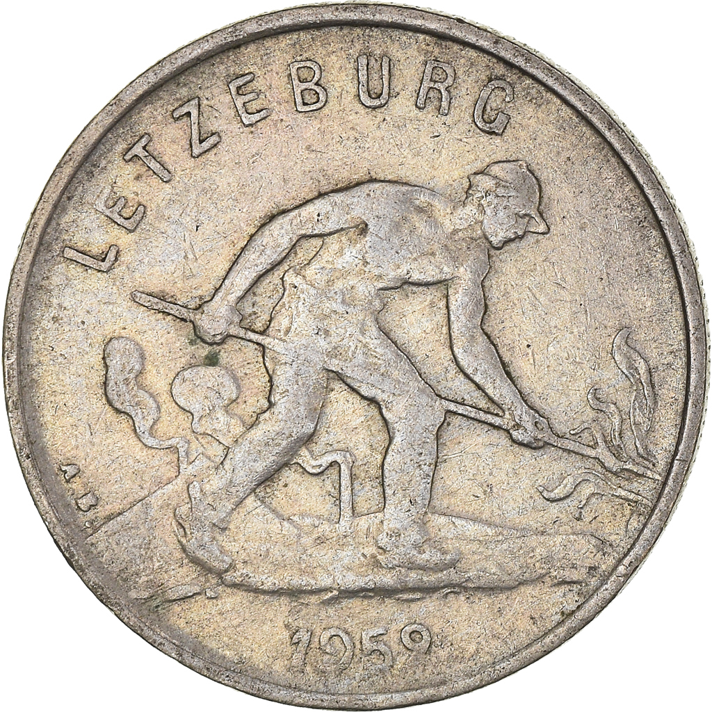 Moneda, Luxemburgo, Franc, 1952