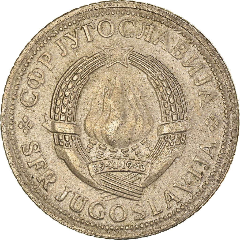 Moneda, Yugoslavia, 2 Dinara, 1973