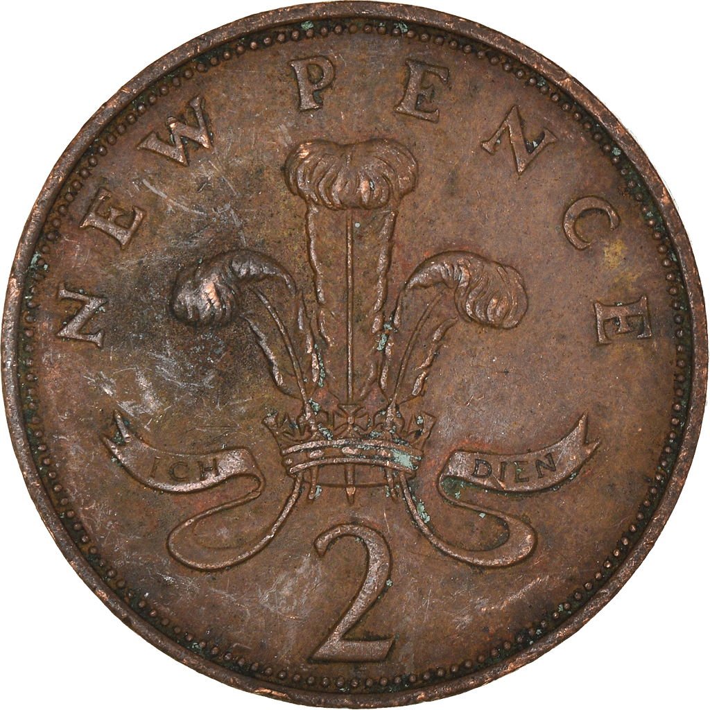 Moneda, Gran Bretaña, 2 Pence, 1971