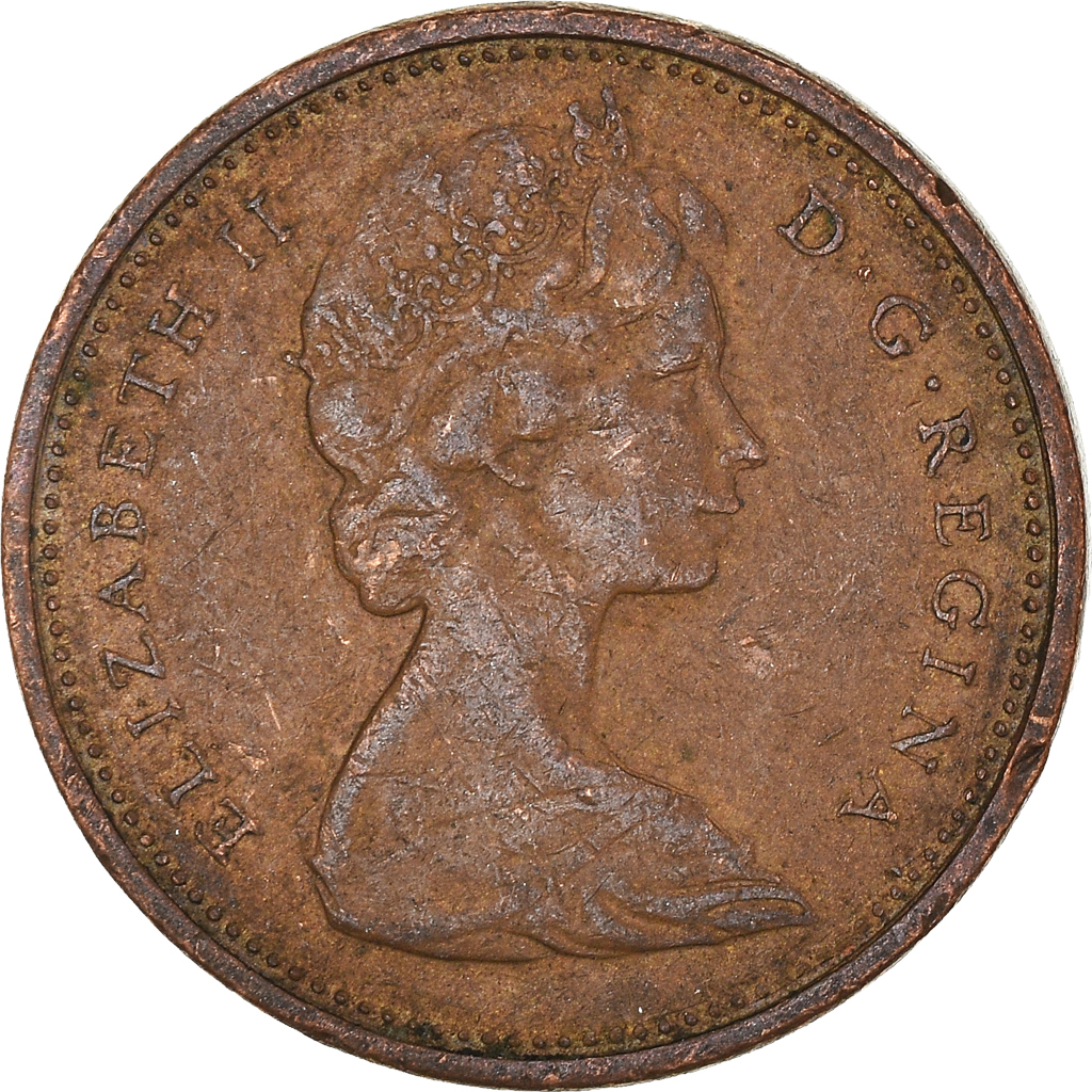 Moneda, Canadá, Cent, 1968
