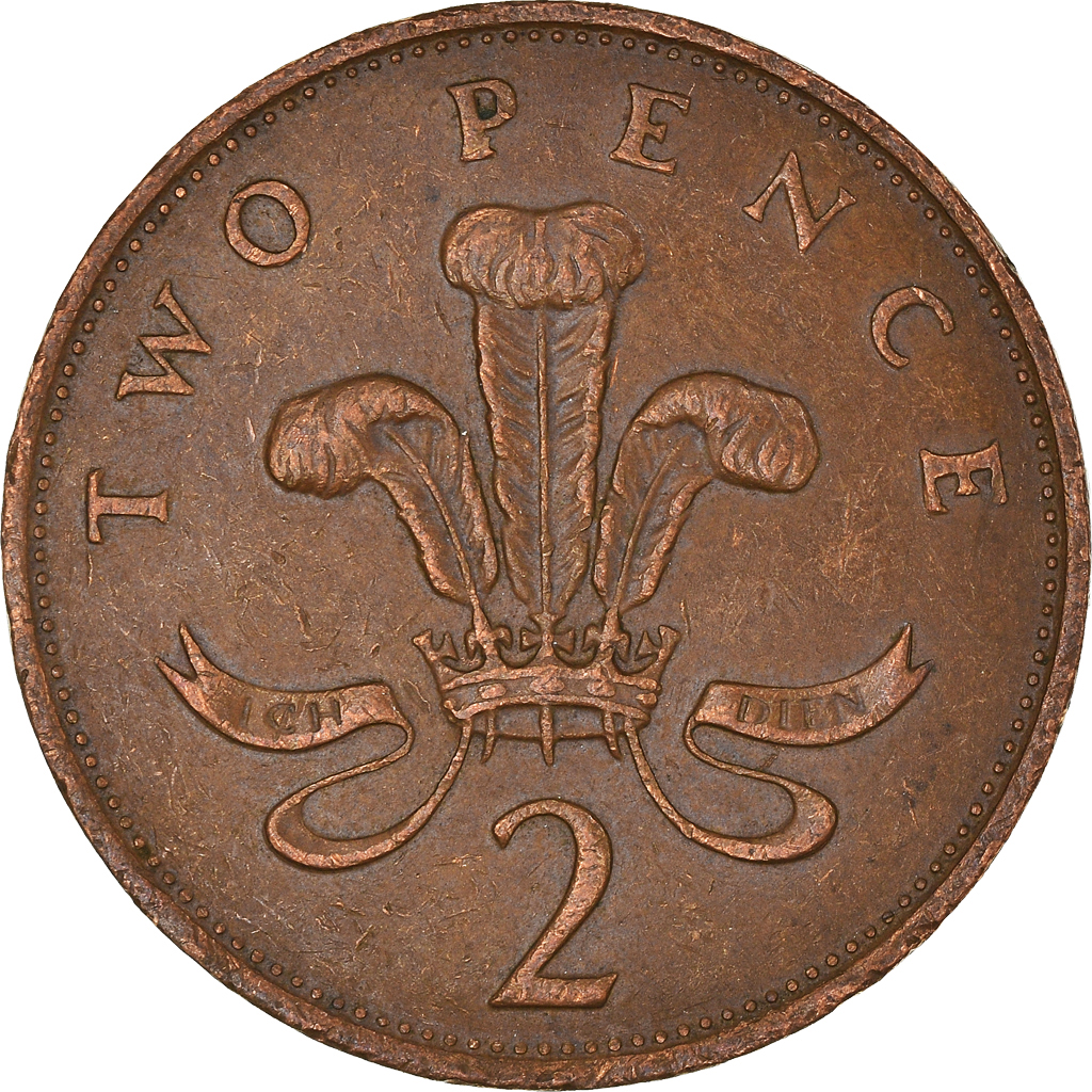 Moneda, Gran Bretaña, 2 Pence, 1987