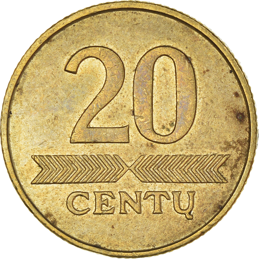 Moneda, Lituania, 20 Centu, 2009