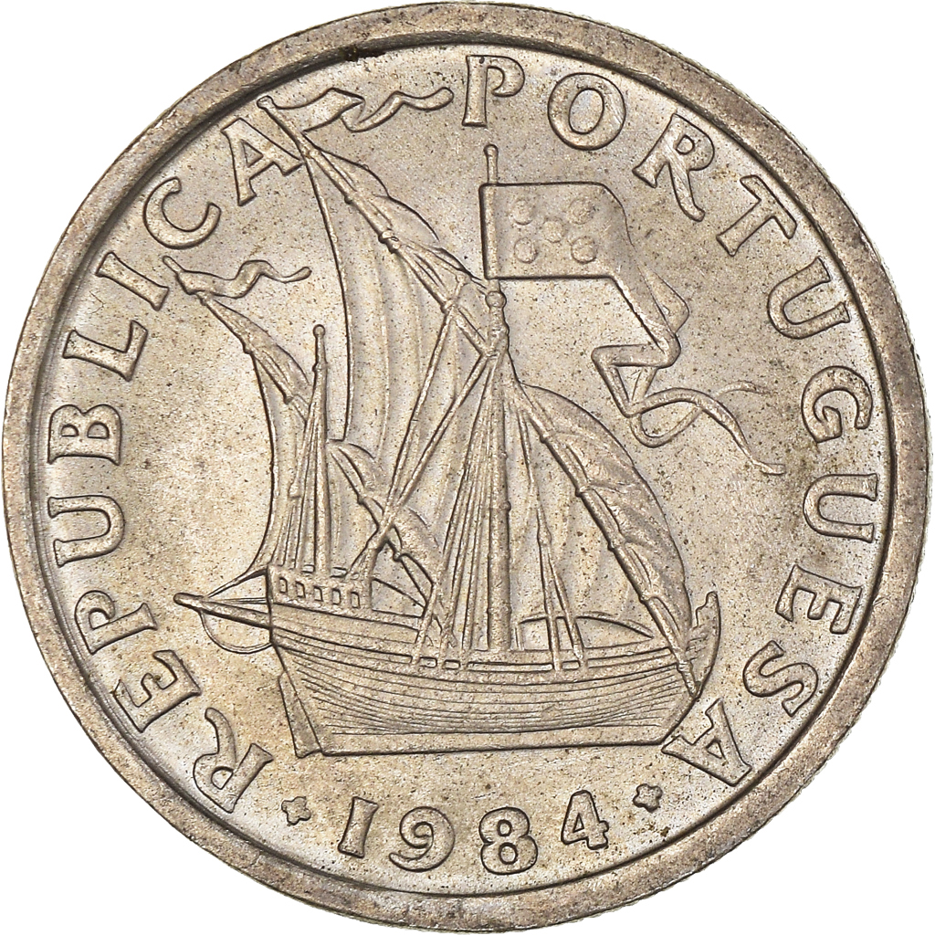 Moneda, Portugal, 2-1/2 Escudos, 1984
