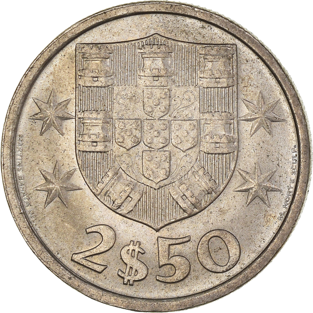 Moneda, Portugal, 2-1/2 Escudos, 1984