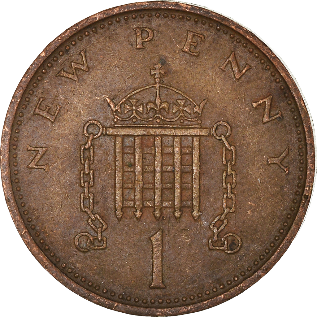 Moneda, Gran Bretaña, Penny, 1977