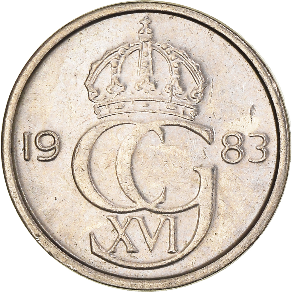 Moneda, Suecia, 10 Öre, 1983