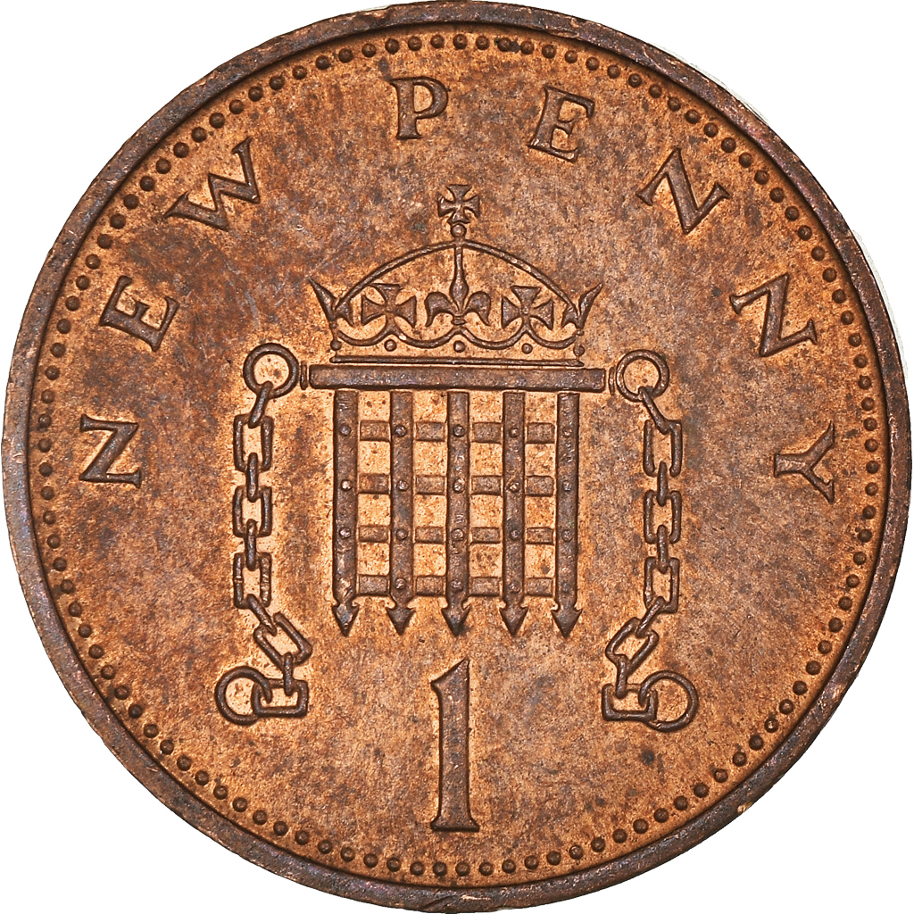Moneda, Gran Bretaña, Penny, 1971
