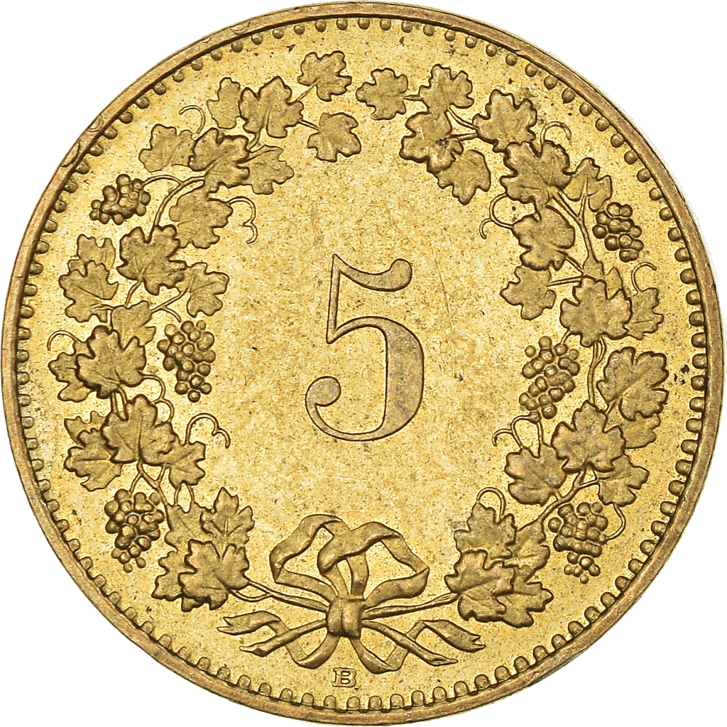 Moneda, Suiza, 5 Rappen, 2012