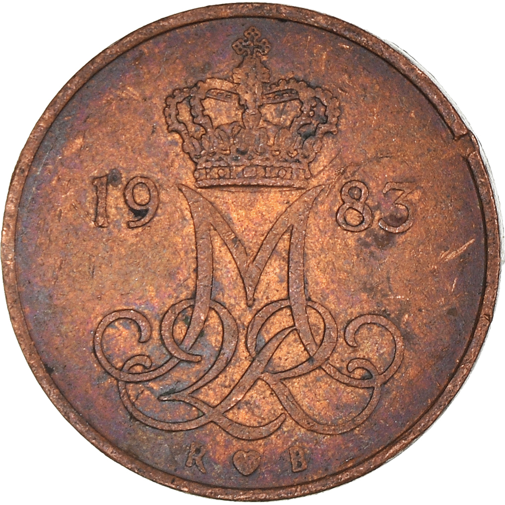 Moneda, Dinamarca, 5 Öre, 1983