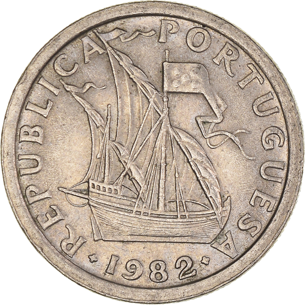 Moneda, Portugal, 2-1/2 Escudos, 1982