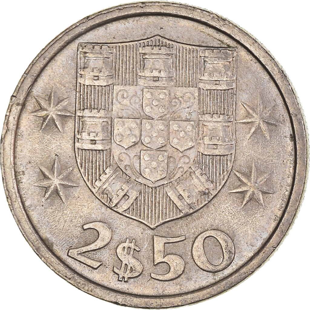 Moneda, Portugal, 2-1/2 Escudos, 1982