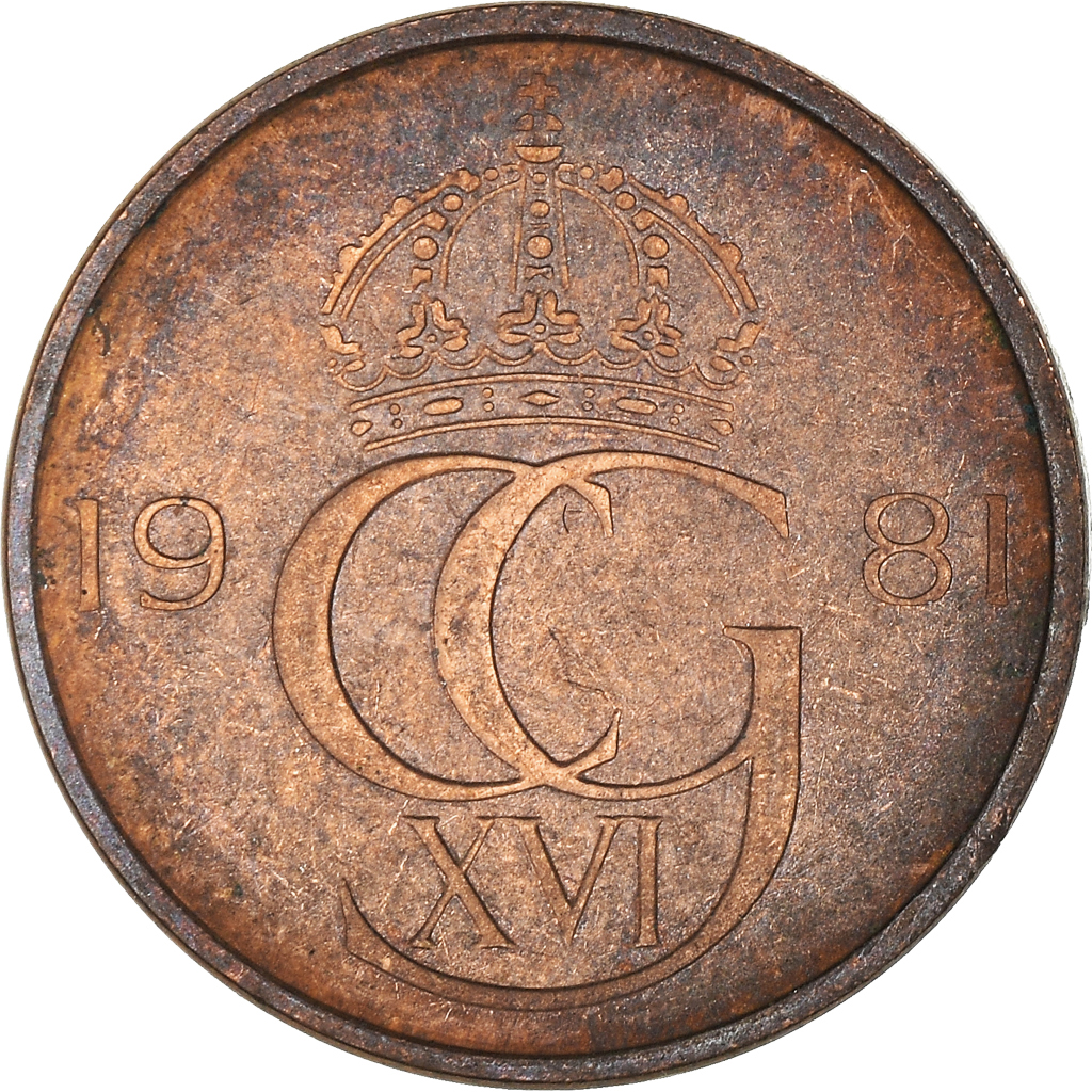 Moneda, Suecia, 5 Öre, 1981