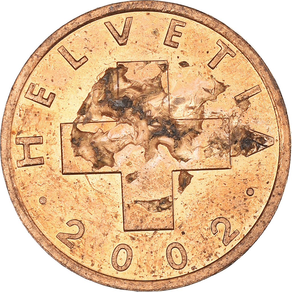 Moneda, Suiza, Rappen, 2002