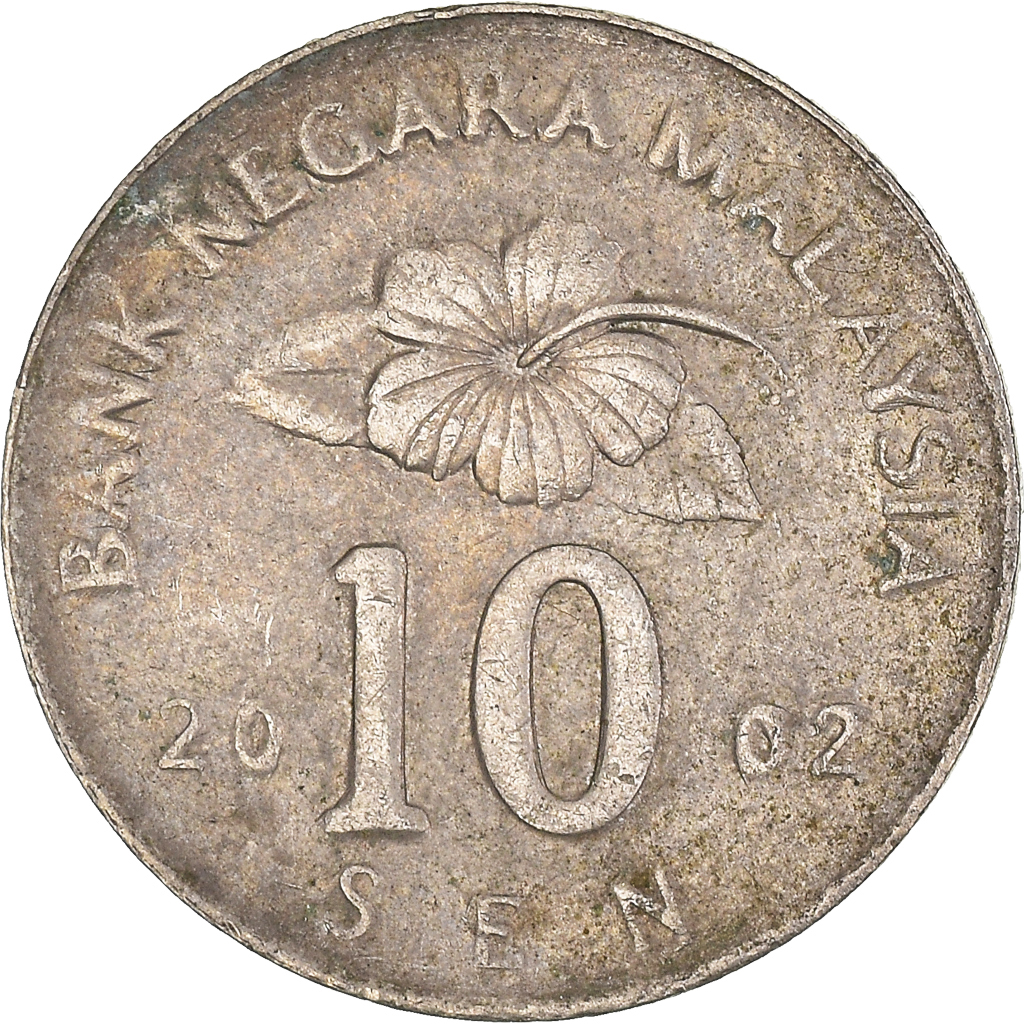 Moneda, Malasia, 10 Sen, 2002