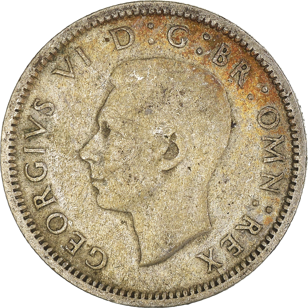Moneda, Gran Bretaña, 6 Pence, 1943