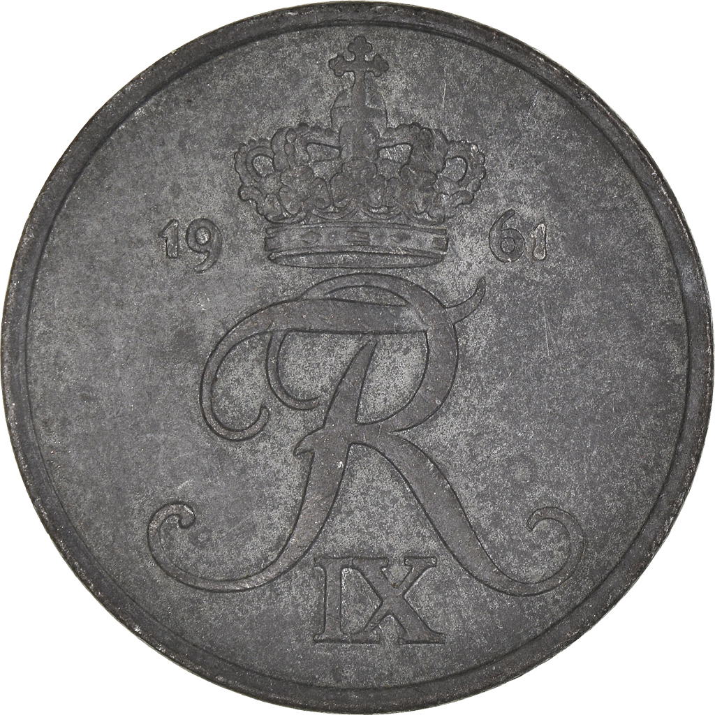 Moneda, Dinamarca, 5 Öre, 1961
