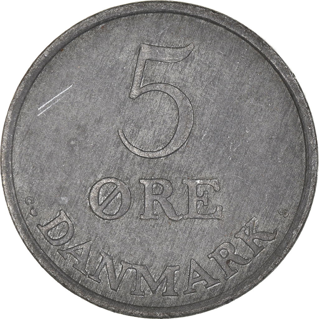 Moneda, Dinamarca, 5 Öre, 1961