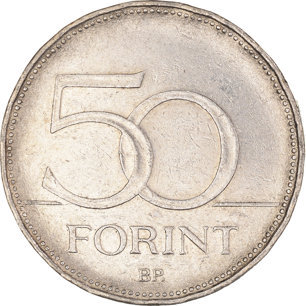 Moneda, Hungría, 50 Forint, 2001