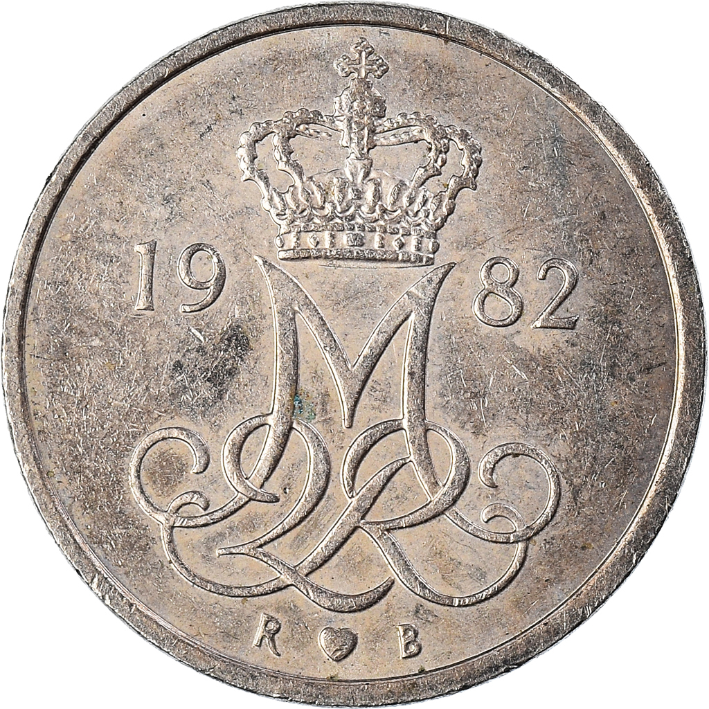 Moneda, Dinamarca, 10 Öre, 1982