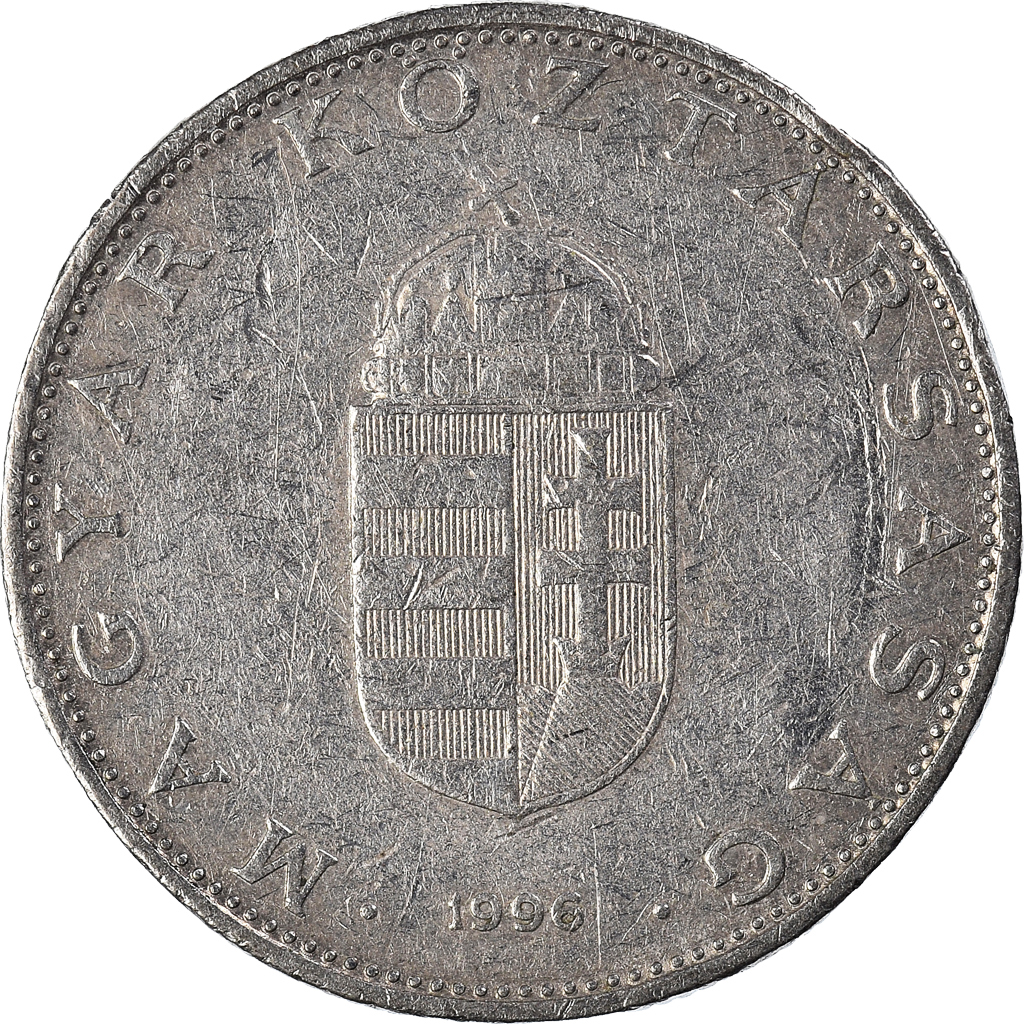 Moneda, Hungría, 10 Forint, 1996