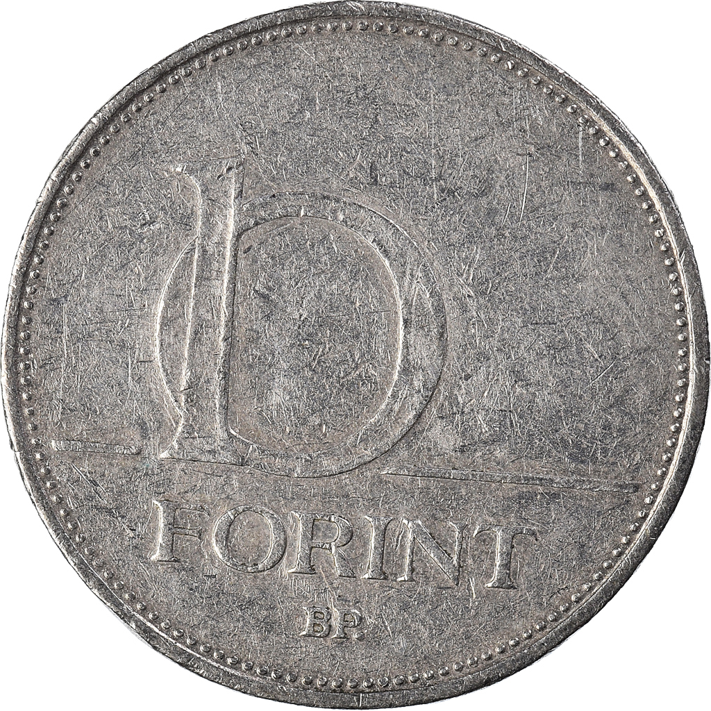 Moneda, Hungría, 10 Forint, 1996