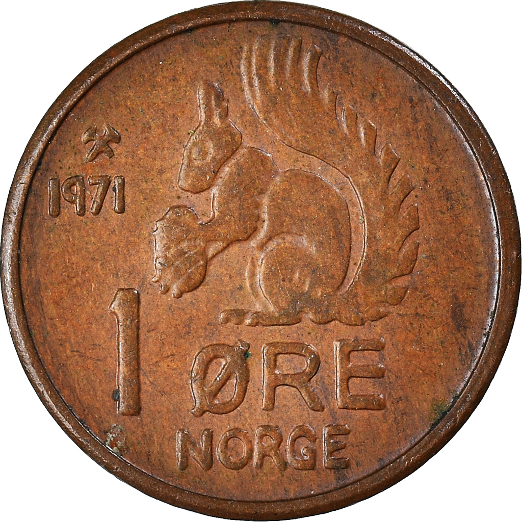 Moneda, Noruega, Ore, 1971