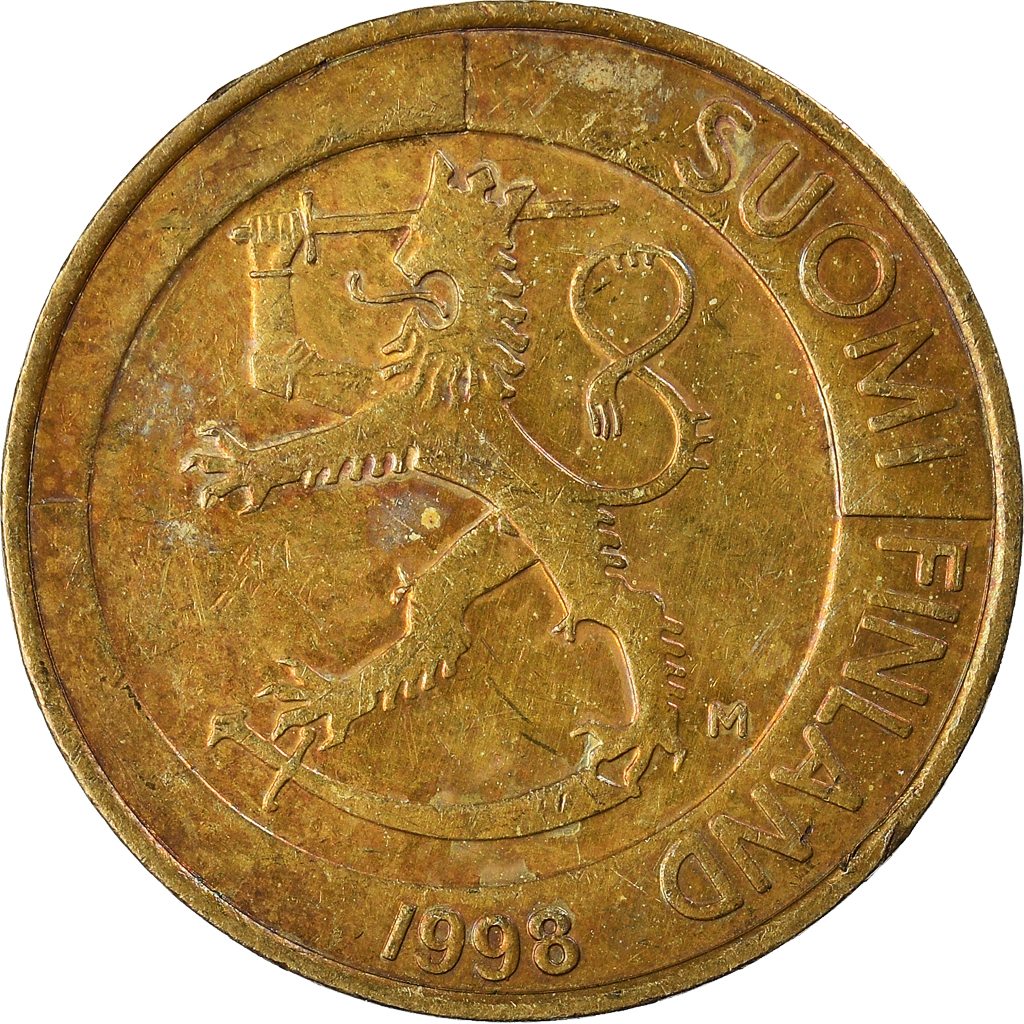 Moneda, Finlandia, Markka, 1998