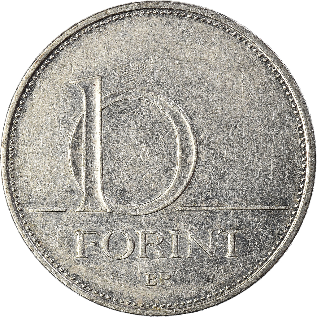 Moneda, Hungría, 10 Forint, 2006