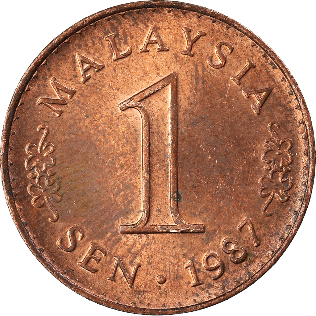 Moneda, Malasia, Sen, 1987
