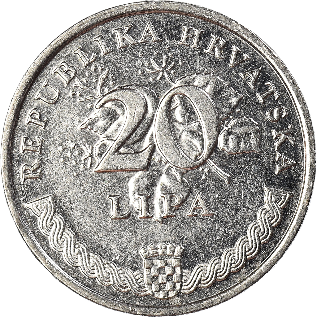 Moneda, Croacia, 20 Lipa, 2003