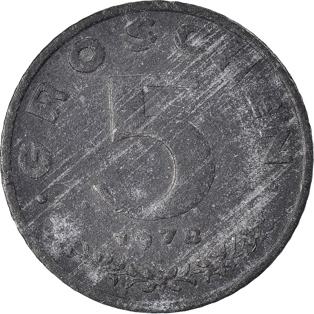 Moneda, Austria, 5 Groschen, 1978