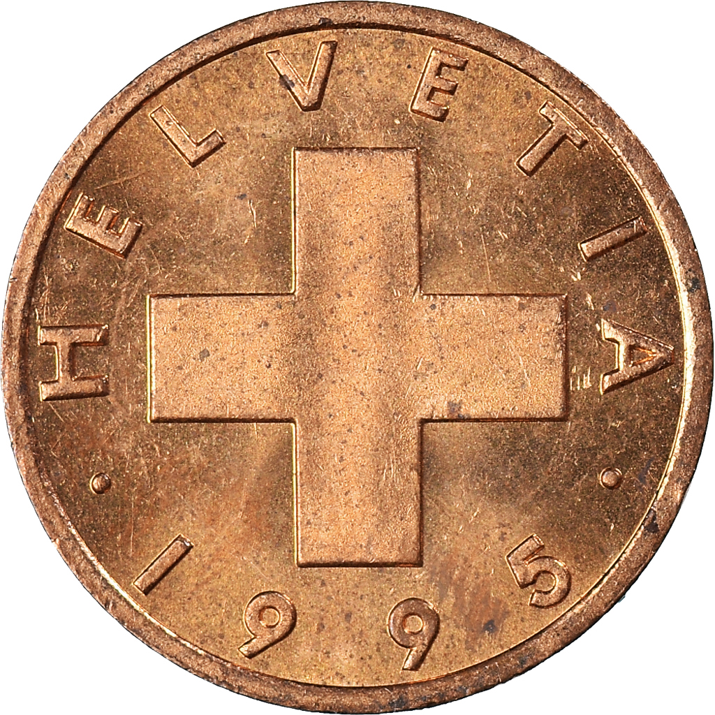 Moneda, Suiza, Franc, 1995