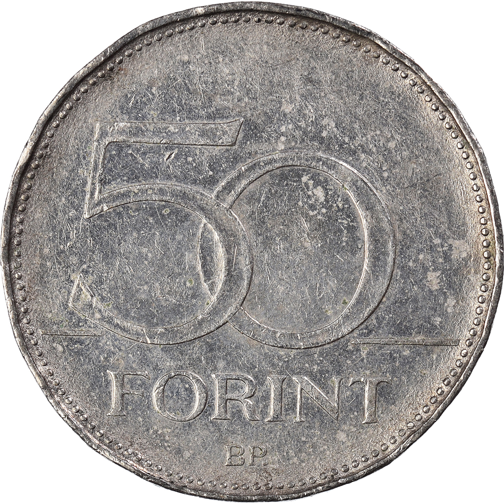 Moneda, Hungría, 50 Forint, 2004
