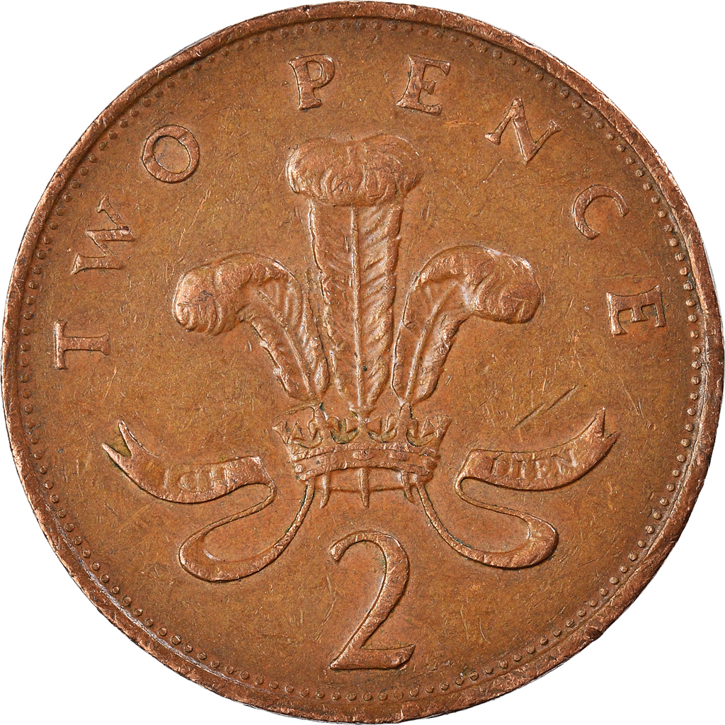 Moneda, Gran Bretaña, 2 Pence, 1986