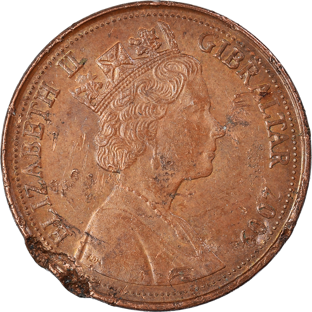 Coin, Gibraltar, Penny, 2009