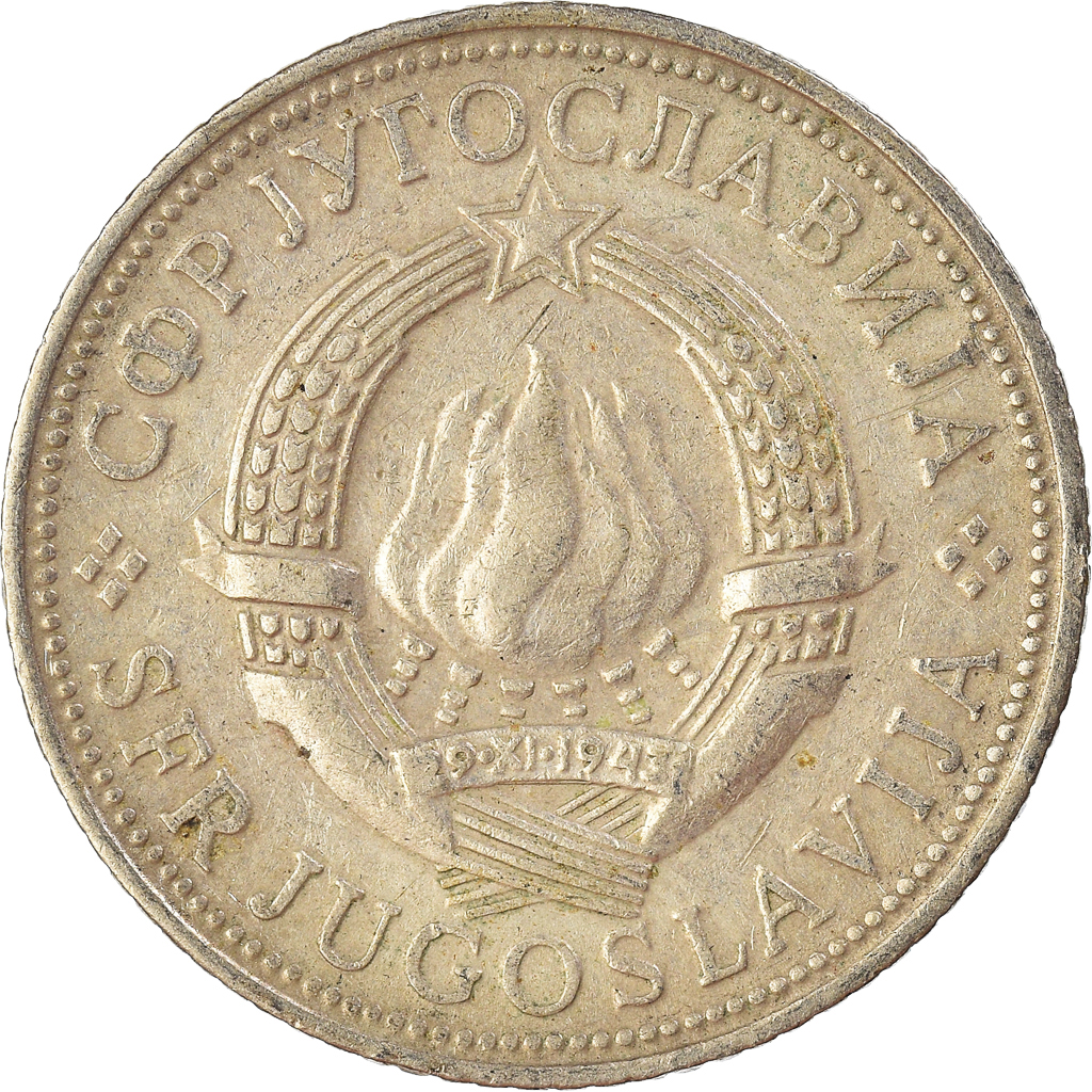 Moneda, Yugoslavia, 5 Dinara, 1973